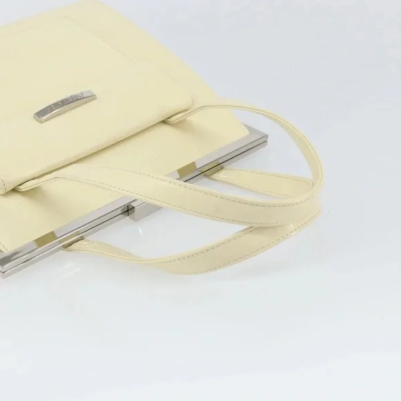 Yves Saint Laurent Cream Leather Hand Bag - Picture 7 of 12